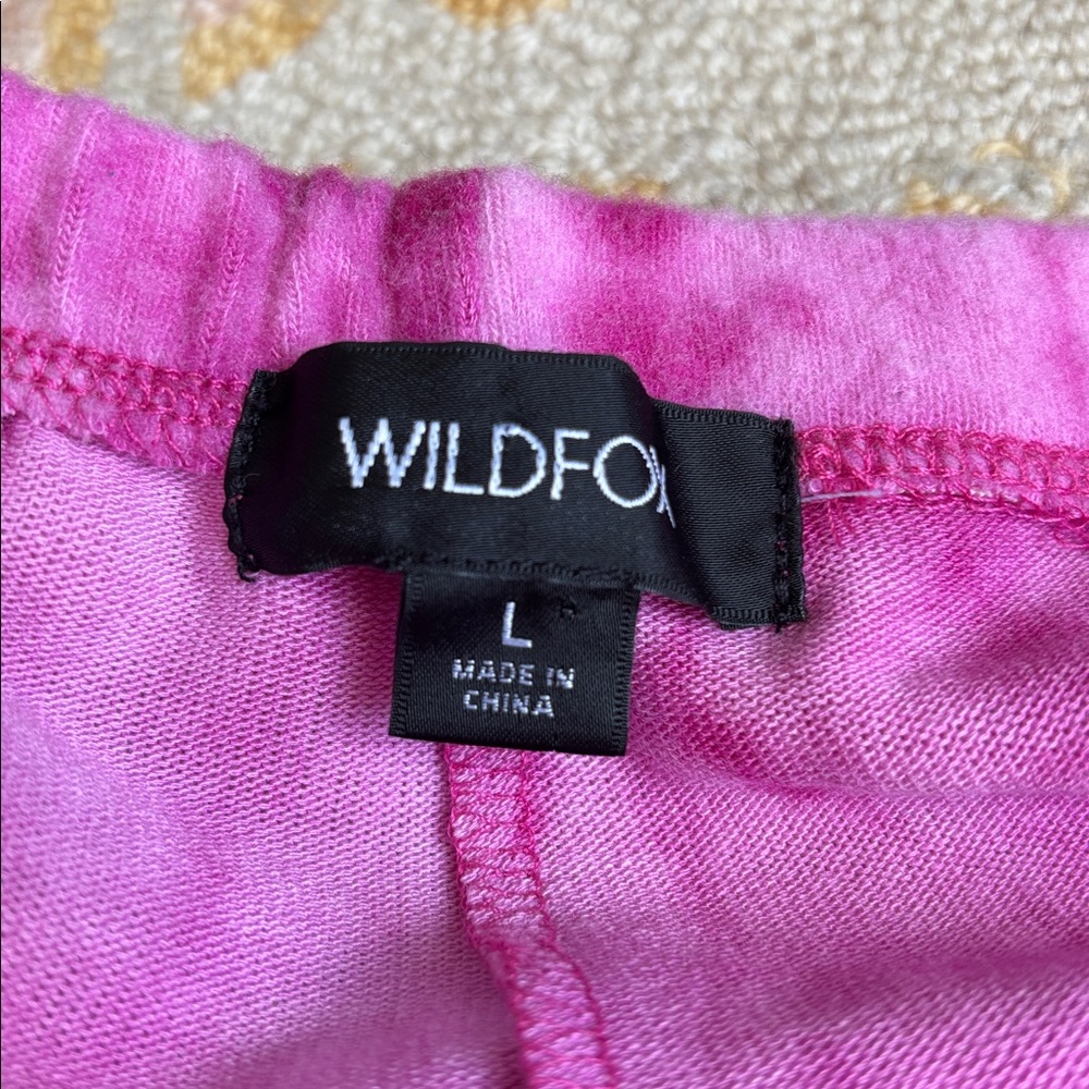 Wildfox Love Potion Knox Tie Dye Wash Hot Pink Knit Joggers LG NWT cozy comfy - Picture 4 of 14